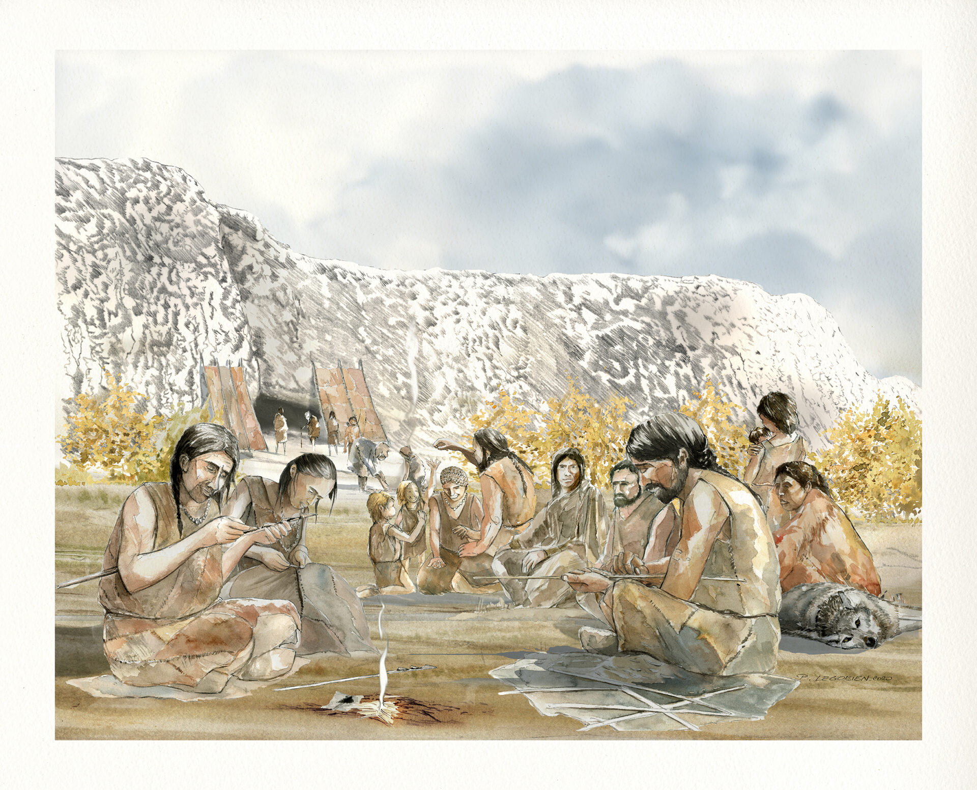 Illustration peuple ancien