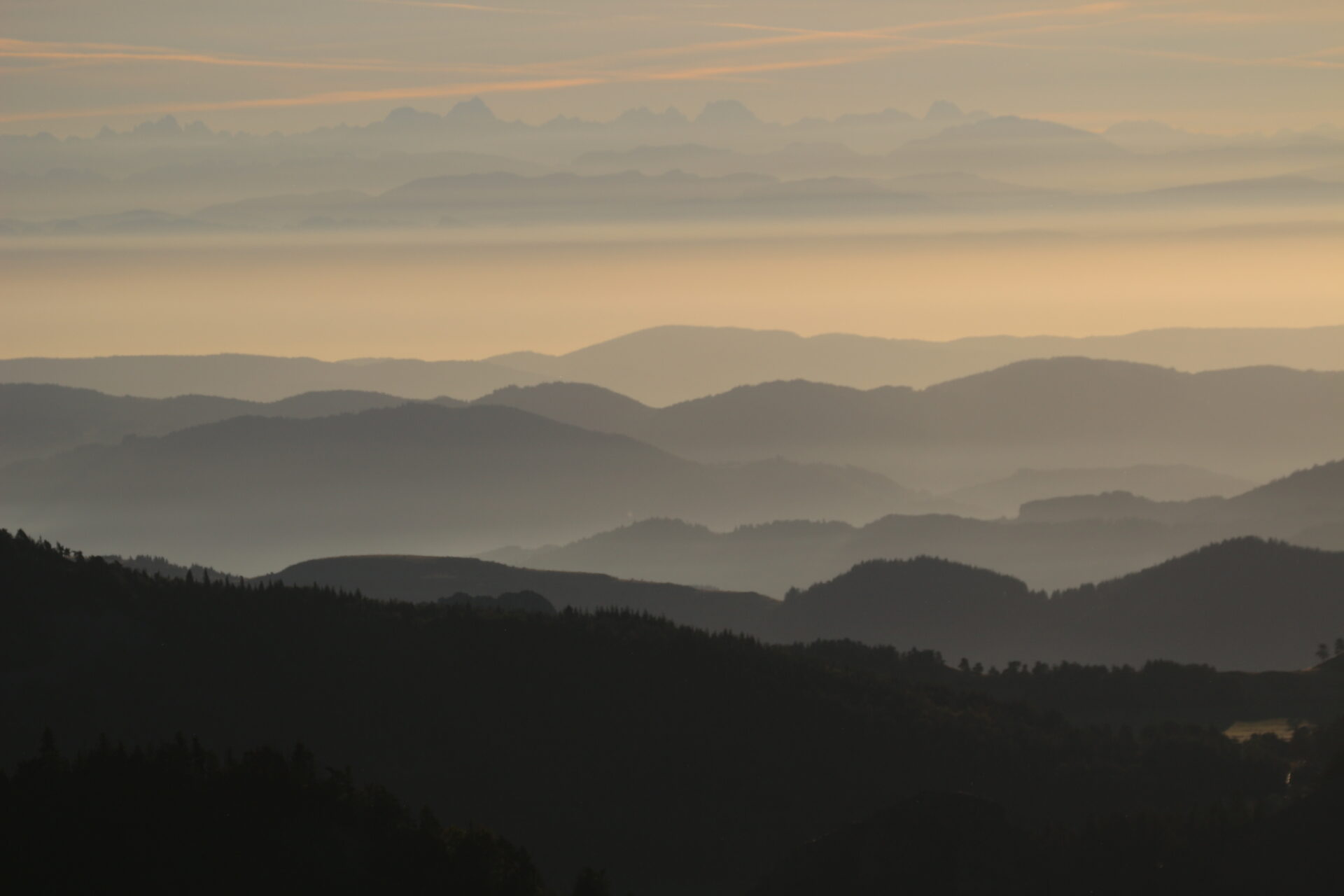 Vue de montagnes